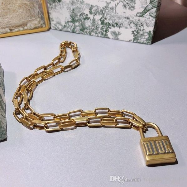 luxury designer jewelry women necklaces retro thick chains with lock pendant necklace punk street style high-end bracelet and necklace suit, Silver
luxury designer jewelry women necklaces retro thick chains with lock pendant necklace punk street style high-end bracelet and necklace suit, Silver