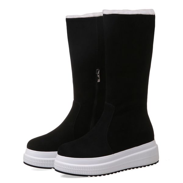 new winter warm wool lining platform long women boots leather sheep sudue heel 4cm shoes zip black thick bottom zapatillas mujer
new winter warm wool lining platform long women boots leather sheep sudue heel 4cm shoes zip black thick bottom zapatillas mujer