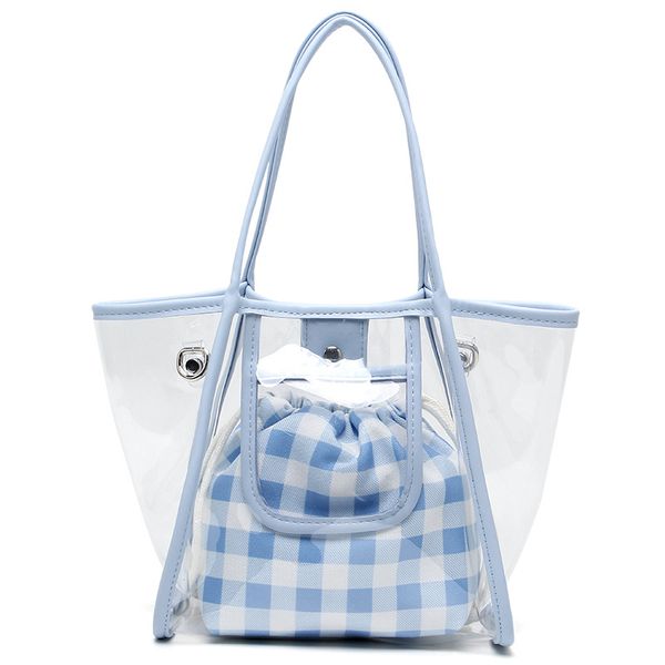 cross body 2021 shopper bags transparent women pvc handbag pink large square check female
cross body 2021 shopper bags transparent women pvc handbag pink large square check female