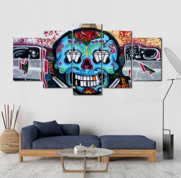5 panels canvas wall art prints, canvas prints, for home decoration, skull painting for canvas printing no frame
5 panels canvas wall art prints, canvas prints, for home decoration, skull painting for canvas printing no frame
