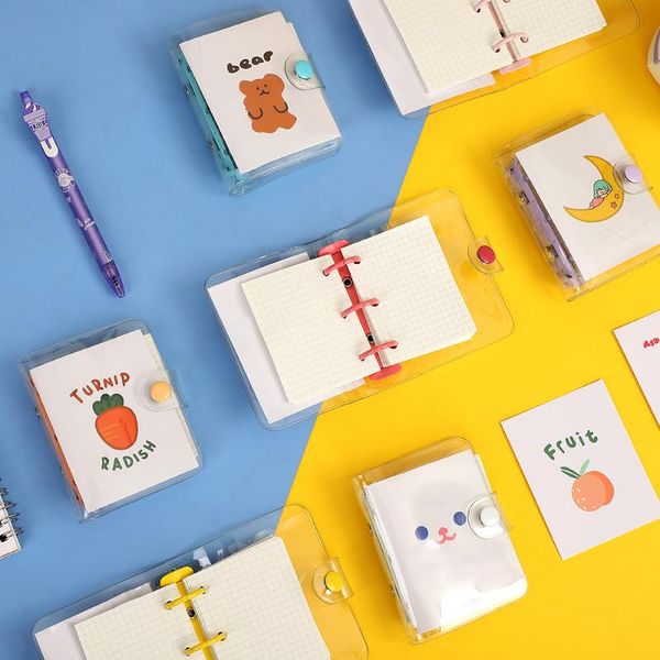jianwu creative cute transparent 3 ring mini loose-leaf hand book student portable notebook ring binder kawaii school supplies, Purple;pink
jianwu creative cute transparent 3 ring mini loose-leaf hand book student portable notebook ring binder kawaii school supplies, Purple;pink