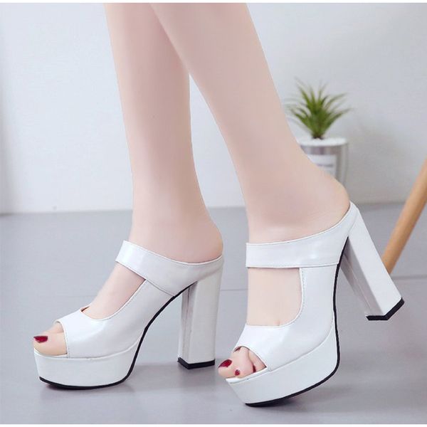 thick high heels slippers women slip on platform slides woman summer shoes high heel elegant ladies slipper fashion party shoe, Black
thick high heels slippers women slip on platform slides woman summer shoes high heel elegant ladies slipper fashion party shoe, Black