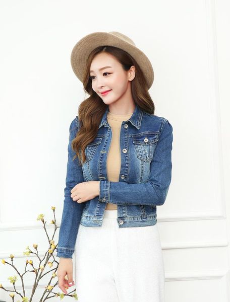 women plus size cropped jean jacket light blue bomber short denim jackets jaqueta casual ripped jeans coat 3/4 sleeve 4xl 5xl, Black;brown
women plus size cropped jean jacket light blue bomber short denim jackets jaqueta casual ripped jeans coat 3/4 sleeve 4xl 5xl, Black;brown