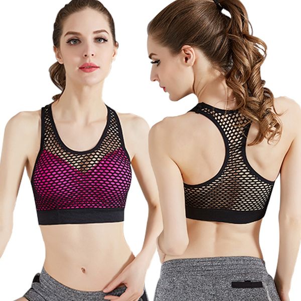 bra summer fashion women's breathable mesh quick-drying vest yoga running fitness underwear, White;black
bra summer fashion women's breathable mesh quick-drying vest yoga running fitness underwear, White;black
