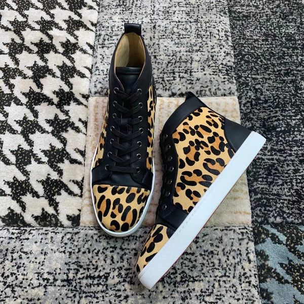 mens womens red bottom spikes toe with leopard leather high eu bottom sneakers,brand flat boots casual shoes 36-46 ing, Black
mens womens red bottom spikes toe with leopard leather high eu bottom sneakers,brand flat boots casual shoes 36-46 ing, Black