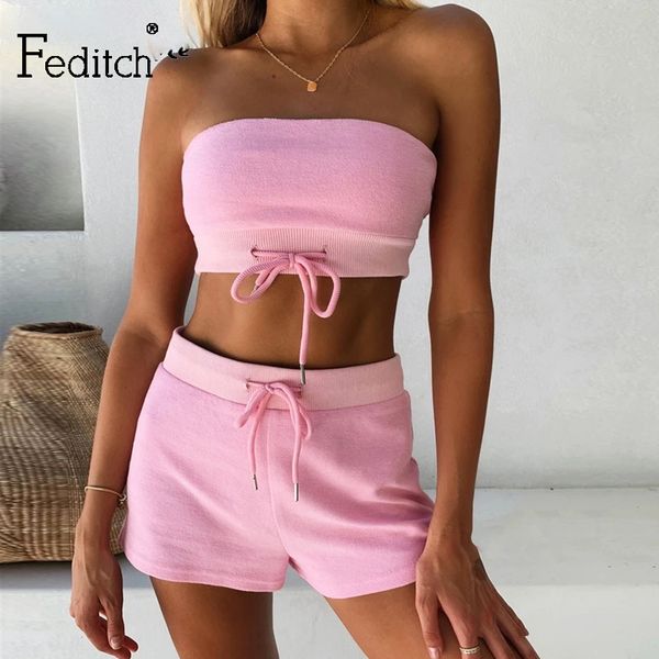 feditch sweater two piece set summer women strapless and high waist short 2 piece set outfits lady slim matching clothes, Gray
feditch sweater two piece set summer women strapless and high waist short 2 piece set outfits lady slim matching clothes, Gray