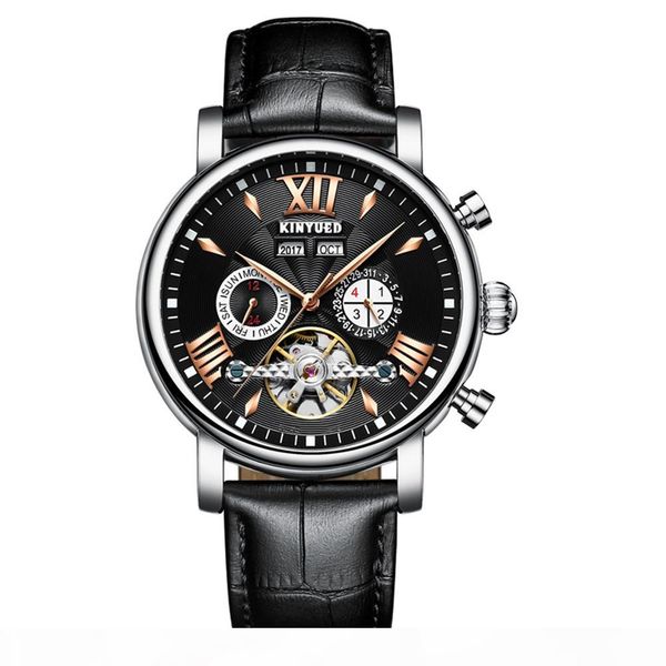 kinyued luxury skeleton self wind automatic mechanical men watch 3atm water-proof genuine leather man business wristwatch chrono, Slivery;brown
kinyued luxury skeleton self wind automatic mechanical men watch 3atm water-proof genuine leather man business wristwatch chrono, Slivery;brown