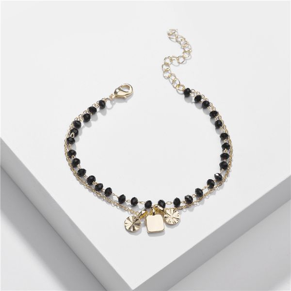 b2315 zwpon layered link chain faceted glass beads gold color block charm bracelets women mini hammered disc bracelets bangles, Golden;silver
b2315 zwpon layered link chain faceted glass beads gold color block charm bracelets women mini hammered disc bracelets bangles, Golden;silver