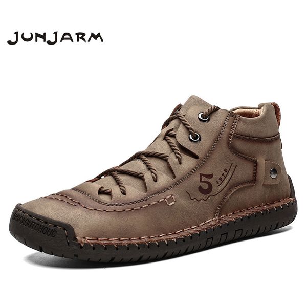boots junjarm brand men ankle quality split leather shoes snow winter spring plus size 48, Black
boots junjarm brand men ankle quality split leather shoes snow winter spring plus size 48, Black