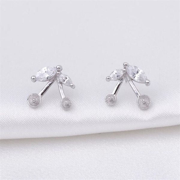 cute earrings for girls diy jewelry findings zircon 925 silver stud earring with two pearls seat 5 pairs, Slivery;crystal
cute earrings for girls diy jewelry findings zircon 925 silver stud earring with two pearls seat 5 pairs, Slivery;crystal
