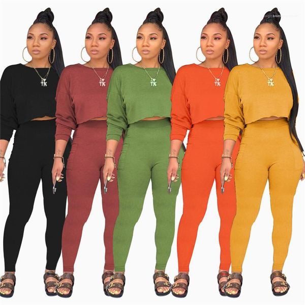 long sleeved o-neck short 2 piece sets fashion solid color womens tracksuits womens designer tracksuits casual pencil pants, Gray
long sleeved o-neck short 2 piece sets fashion solid color womens tracksuits womens designer tracksuits casual pencil pants, Gray