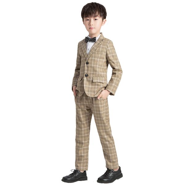 flowers boys formal suit kids wedding party dress boys plaid blazer vest pants 3pcs tuxedo suit school children ceremony costume, Blue
flowers boys formal suit kids wedding party dress boys plaid blazer vest pants 3pcs tuxedo suit school children ceremony costume, Blue