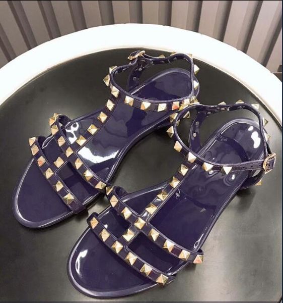 summer 2020 new rivet flat bottom women's sandals anti slip soft soled jelly shoes roman style women's sandals, Black
summer 2020 new rivet flat bottom women's sandals anti slip soft soled jelly shoes roman style women's sandals, Black