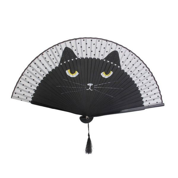 women cartoon cat folding silk fan handheld fan (black) hollow out hand folding fans outdoor dancing wedding party decoration
women cartoon cat folding silk fan handheld fan (black) hollow out hand folding fans outdoor dancing wedding party decoration