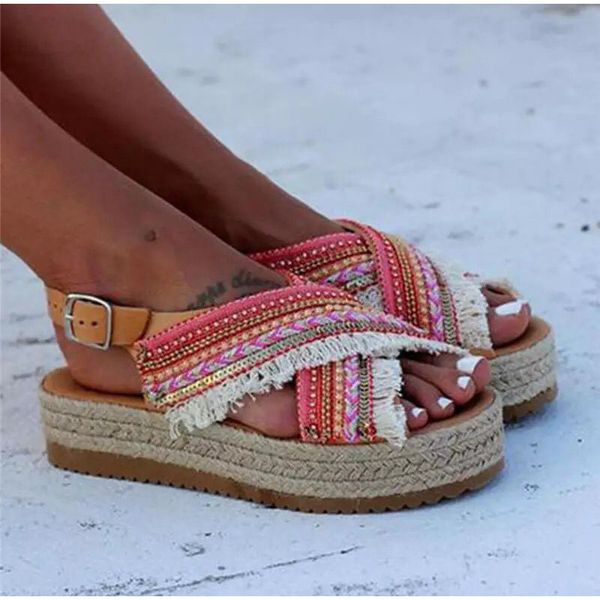 sandals women's tassle flat platform bohemia female cross shoes beach summer ladies buckle ankle strap casual woman shoe, Black
sandals women's tassle flat platform bohemia female cross shoes beach summer ladies buckle ankle strap casual woman shoe, Black