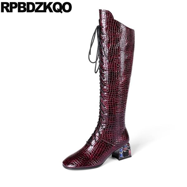 big size long lace up chunky 10 snake tall wine red brand plus boots designer shoes women luxury 2020 knee high trend snakeskin, Black
big size long lace up chunky 10 snake tall wine red brand plus boots designer shoes women luxury 2020 knee high trend snakeskin, Black
