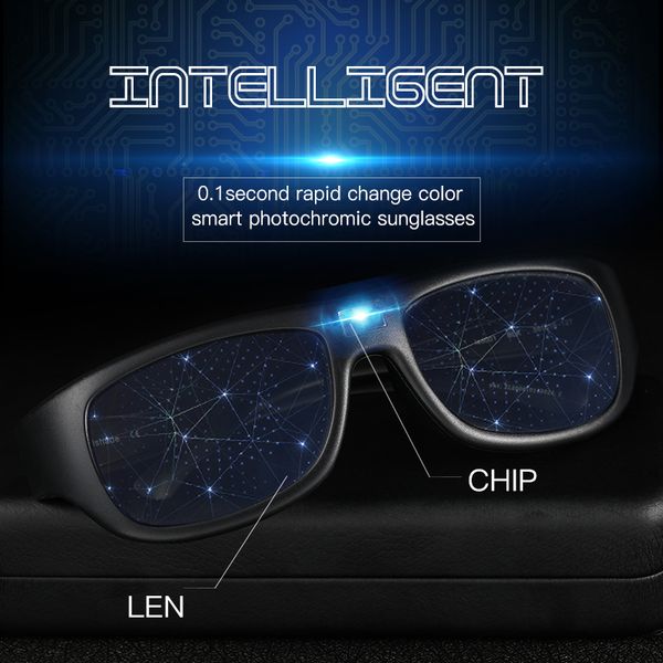 sunglasses auto adjustable men dimming polarized pchromic auto darkenning discoloration chameleon sun glasses driving uv400 ch01, Blue
sunglasses auto adjustable men dimming polarized pchromic auto darkenning discoloration chameleon sun glasses driving uv400 ch01, Blue