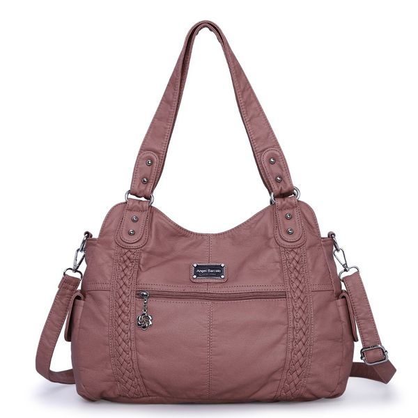 eco-friendly washed pu leather women handbag messenger tote roomy lady purse with two compartments and adjustable long strap
eco-friendly washed pu leather women handbag messenger tote roomy lady purse with two compartments and adjustable long strap