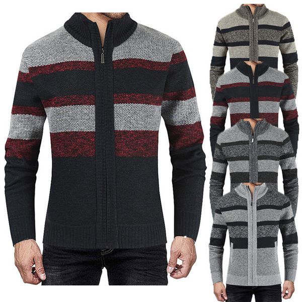мужские полосатый кардиган свитер с длинным рукавом стенд воротник slim fit пальто homme молнии повседневная одежда, White;black
мужские полосатый кардиган свитер с длинным рукавом стенд воротник slim fit пальто homme молнии повседневная одежда, White;black