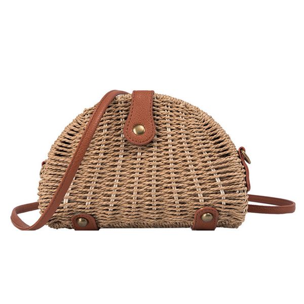 hand-woven dumpling shape straw bag woman's shoulder bags handbag bohemia summer beach bag ladies travel crossbody messenger
hand-woven dumpling shape straw bag woman's shoulder bags handbag bohemia summer beach bag ladies travel crossbody messenger