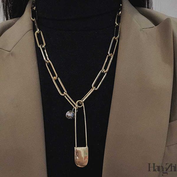 hangzhi trendy hip-hop fashion street style mix and match texture metal series cold wind bamboo y-shaped two-color pin necklace, Silver
hangzhi trendy hip-hop fashion street style mix and match texture metal series cold wind bamboo y-shaped two-color pin necklace, Silver