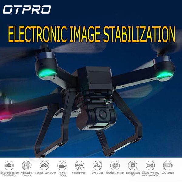 2020 new otpro gps drone 5g wifi 4k hd wide-angle camera, electronic image stabilization brushless helicopter rc quadcopter
