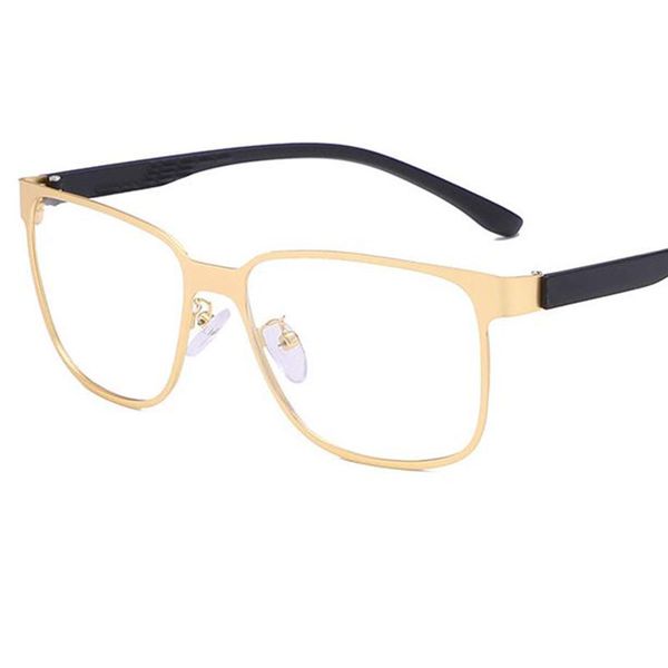men's large frame glasses 2020 classic metal square eyeglasses pc temples clear lens transparent prescription sunglasses frame, Black
men's large frame glasses 2020 classic metal square eyeglasses pc temples clear lens transparent prescription sunglasses frame, Black