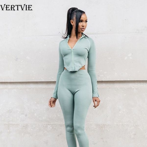 vertvie zipper stand collar two piece set irregular long sleeves and pants set female solid skinny women tracksuit yoga suit, Black;blue
vertvie zipper stand collar two piece set irregular long sleeves and pants set female solid skinny women tracksuit yoga suit, Black;blue
