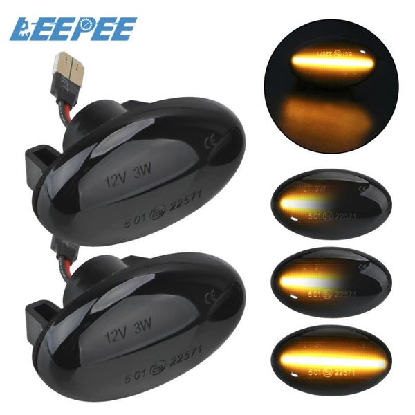 leepee 1 pair car dynamic led side marker flowing water signal lights for smart w450 w452 1998-2007
leepee 1 pair car dynamic led side marker flowing water signal lights for smart w450 w452 1998-2007