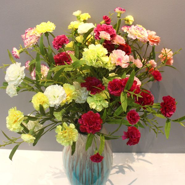 decorative flowers & wreaths 6 head artificial carnation flower bouquet simulation small fake silk branch home decor floral festival gift
decorative flowers & wreaths 6 head artificial carnation flower bouquet simulation small fake silk branch home decor floral festival gift
