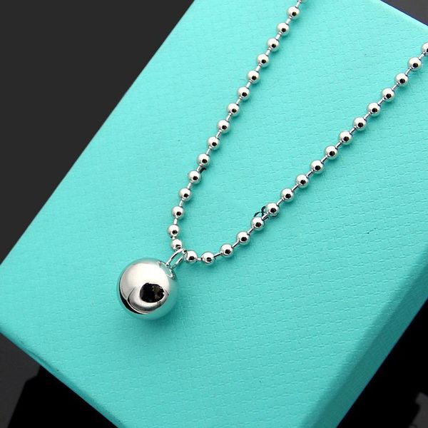 2020 designer t letter steel ball pendant round bead necklace lovers round bead necklace, Silver
2020 designer t letter steel ball pendant round bead necklace lovers round bead necklace, Silver