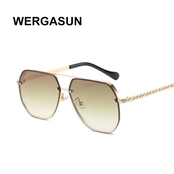 sunglasses wergasun square women brand design metal frame mirror sun glasses vintage gradient for female uv400, White;black
sunglasses wergasun square women brand design metal frame mirror sun glasses vintage gradient for female uv400, White;black
