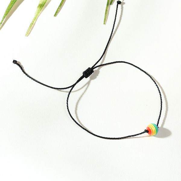 rainbow bead simple black braided rope bracelet for women girl elegant cute colorful bracelet gifts for friends trendy jewelry, Golden;silver
rainbow bead simple black braided rope bracelet for women girl elegant cute colorful bracelet gifts for friends trendy jewelry, Golden;silver