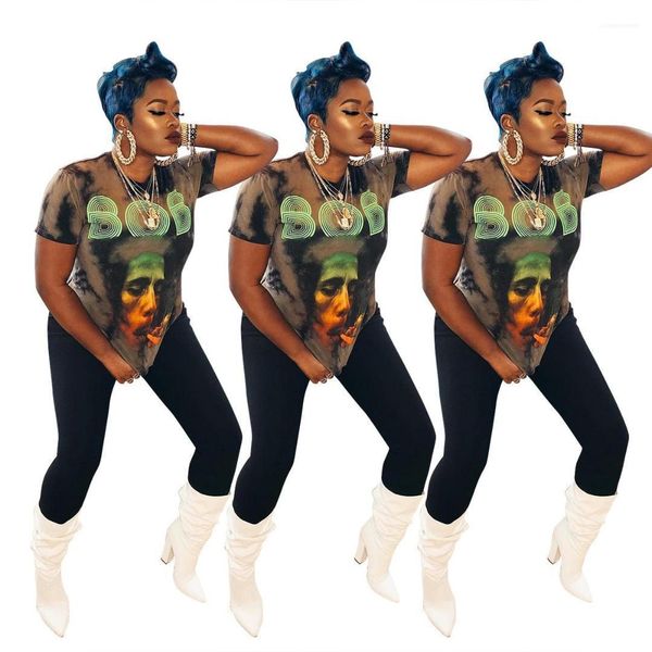 loose relaxed designer clothing crew neck short sleeve casual apparel women summer bob letter print tshirt, White
loose relaxed designer clothing crew neck short sleeve casual apparel women summer bob letter print tshirt, White