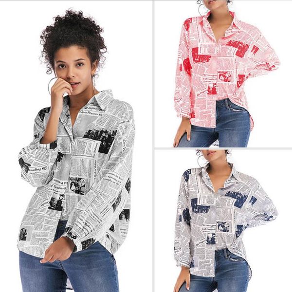 women's jackets basic summer women causal spaper coats spring printing large shirt loose long sleeve top, Black;brown
women's jackets basic summer women causal spaper coats spring printing large shirt loose long sleeve top, Black;brown