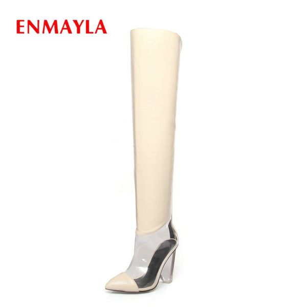 enmayla 2020 winter boots women slip-on pointed toe strange style heels over-the-knee women boots basic shoes size 34-43, Black
enmayla 2020 winter boots women slip-on pointed toe strange style heels over-the-knee women boots basic shoes size 34-43, Black