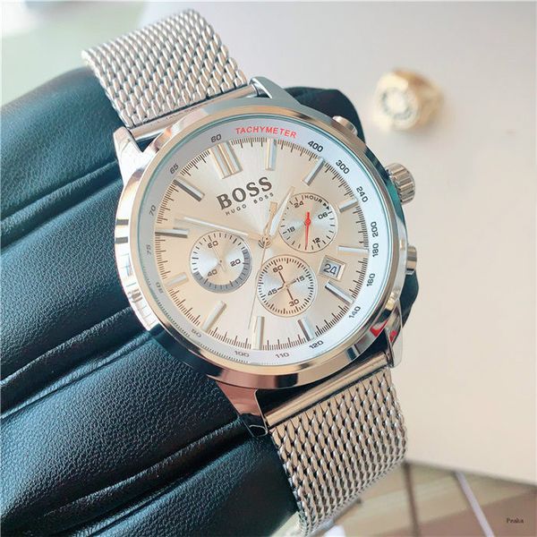 2020 full-featured six-hand multi-dial quartz men watch mesh steel strap mens classic watch fashion simple business watch full dial work, Slivery;brown
2020 full-featured six-hand multi-dial quartz men watch mesh steel strap mens classic watch fashion simple business watch full dial work, Slivery;brown