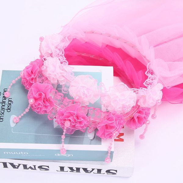 girls wedding hairband 2 tier mesh veil wreath crown lace flower imitation pearl tassels dancing party first communion headband
girls wedding hairband 2 tier mesh veil wreath crown lace flower imitation pearl tassels dancing party first communion headband
