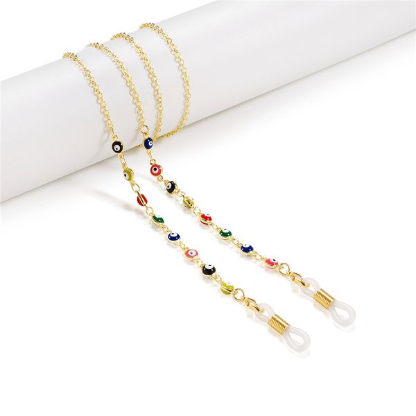 gold silver evil eye beads link chain sunglasses lanyard strap eyeglass necklace glasses cord for reading glasses accessories
gold silver evil eye beads link chain sunglasses lanyard strap eyeglass necklace glasses cord for reading glasses accessories