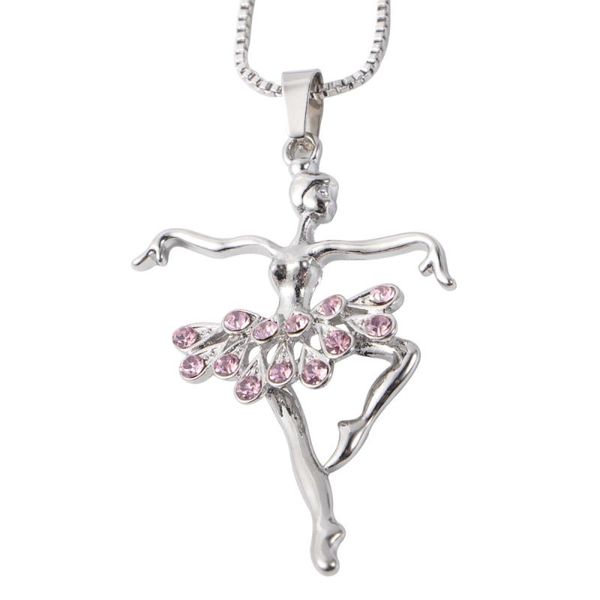 crystal ballet girls pendant necklace ballerina shape neck decor gift (red, Silver
crystal ballet girls pendant necklace ballerina shape neck decor gift (red, Silver