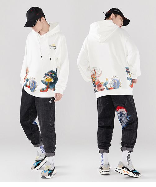 2020 mens hip hop streetwear hoodie sweatshirt chinese style print pullover casual cotton hooded sweatshirt, Black
2020 mens hip hop streetwear hoodie sweatshirt chinese style print pullover casual cotton hooded sweatshirt, Black