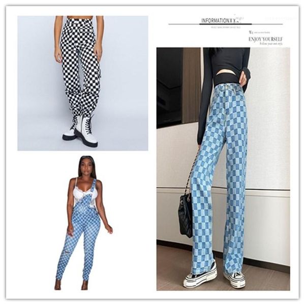 pant streetwear womens plaid wide leg jeans spring women high waist plus size fashion slim denim pants woman cargo, Blue
pant streetwear womens plaid wide leg jeans spring women high waist plus size fashion slim denim pants woman cargo, Blue