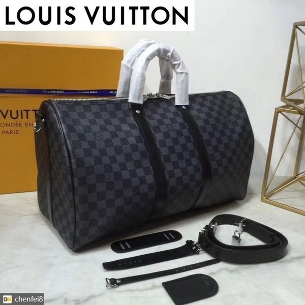 chenfei8 luggage bag fashion classic black grid 45 m41416 men backpacks keepall business bags tote messenger bags softsided luggage rolling
chenfei8 luggage bag fashion classic black grid 45 m41416 men backpacks keepall business bags tote messenger bags softsided luggage rolling
