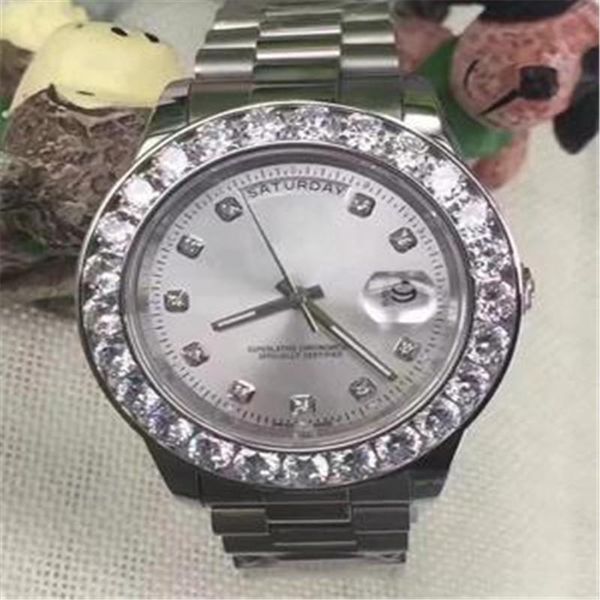 2020 luxury Hot Sale Luxury Wristwatch Stainless Steel Bracelet President White Bigger Diamond Dial Ceramic Bezel Mechanical reloj Watches
2020 luxury Hot Sale Luxury Wristwatch Stainless Steel Bracelet President White Bigger Diamond Dial Ceramic Bezel Mechanical reloj Watches