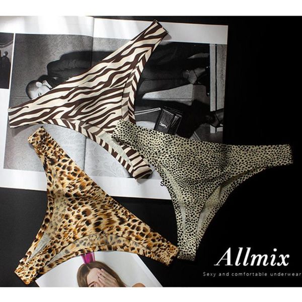 women's leopard print underwear skin-friendly ice silk low-rise seamless fashion ladies thong, Black;pink
women's leopard print underwear skin-friendly ice silk low-rise seamless fashion ladies thong, Black;pink