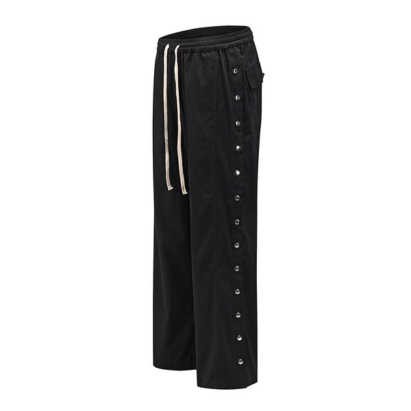 harajuku side button drawstring baggy track pants mens streetwear straight loose casual trousers jogger hip hop sweat pants, Black
harajuku side button drawstring baggy track pants mens streetwear straight loose casual trousers jogger hip hop sweat pants, Black