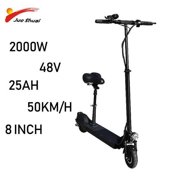2000w 48v electric scooter 50km/h waterproof foldable e scooter 8 inch moto electrica 20ah 25ah patinete electrico adulto
2000w 48v electric scooter 50km/h waterproof foldable e scooter 8 inch moto electrica 20ah 25ah patinete electrico adulto