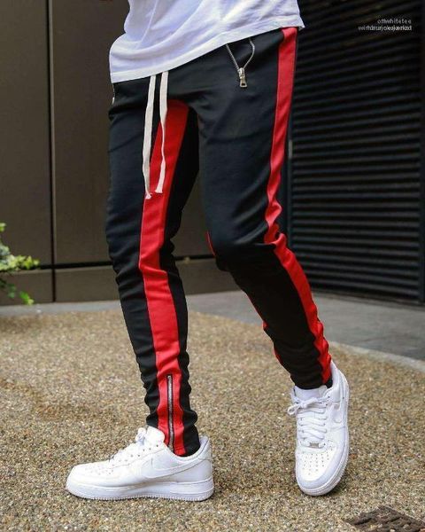 hiphop sports pants casual long drawstring pencil pants fashion mens jogging pants designer piping high street, Black
hiphop sports pants casual long drawstring pencil pants fashion mens jogging pants designer piping high street, Black