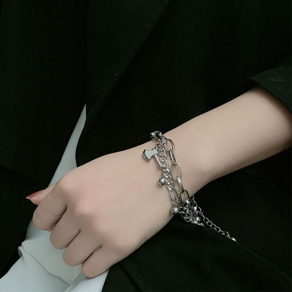 net red hip-hop dark titanium steel axe bracelet hand jewelry dark disco fashion cool non-mainstream design, Black
net red hip-hop dark titanium steel axe bracelet hand jewelry dark disco fashion cool non-mainstream design, Black