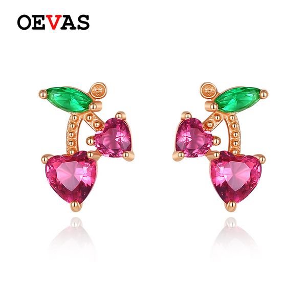 stud oevas solid 925 sterling silver earrings for women sparking green red zircon cute cherry gilrs party fine jewelry wholsale, Golden;silver
stud oevas solid 925 sterling silver earrings for women sparking green red zircon cute cherry gilrs party fine jewelry wholsale, Golden;silver